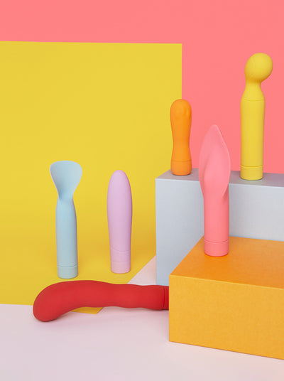 six vibrators from Smile Makers. Photo by Sofie
