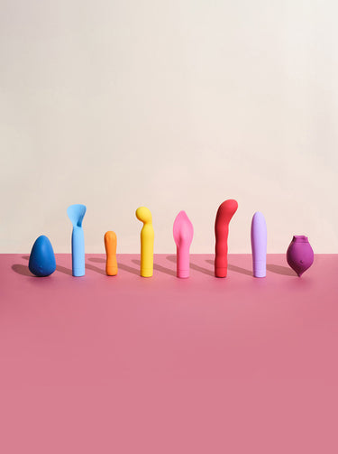 a rainbow of vibrators by smile makers