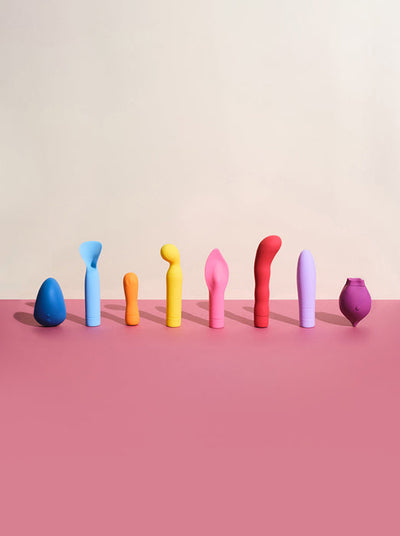 a rainbow of vibrators by smile makers